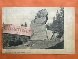 Ansichtskarte Rigi Felsenthor gelaufen 1909 gest. in Weggis