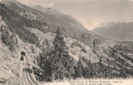 Chemin Martigny chatelard ligne petit tunnel Lachat Tretien