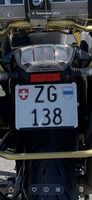 Exklusives Motorrad Kontrollschild ZG138
