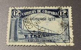 Kolumbien 1935 alte briefmarke