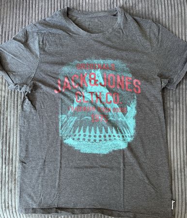 Jack & Jones T-Shirt, Graumeliert, Grösse M - Top Zustand!