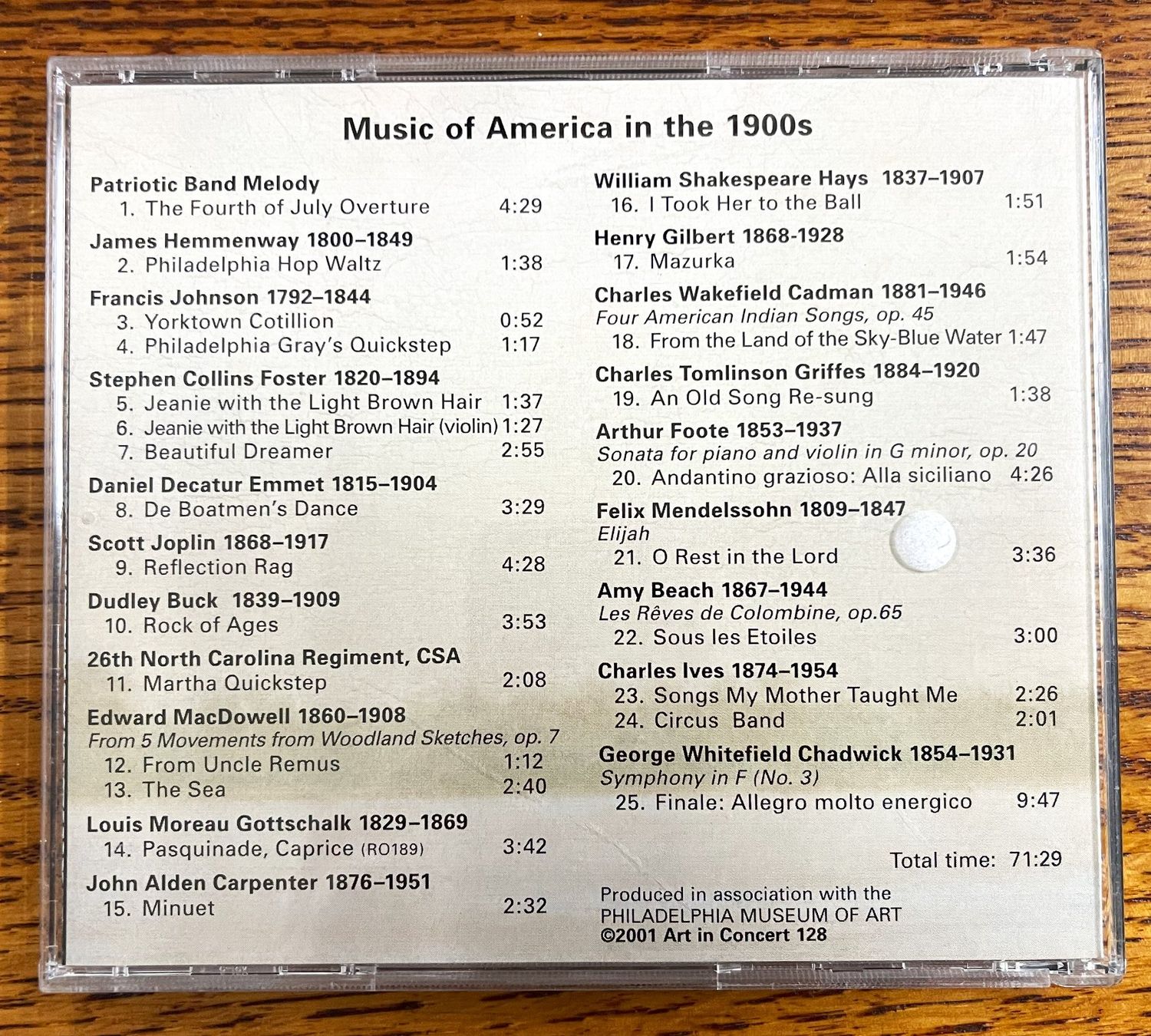 CD: Music, Philadelphia & Thomas Eakins CD – Usato da Oftringen venduto da Vucki 1