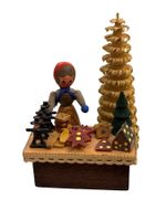 Vintage - Erzgebirge - Verkaufsstand - 8,5 cm h, 6 x 6 cm