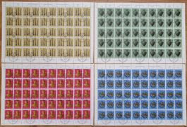 PP Bogenserie 1972 mit ET-Stempeln, Postpreis 75.-