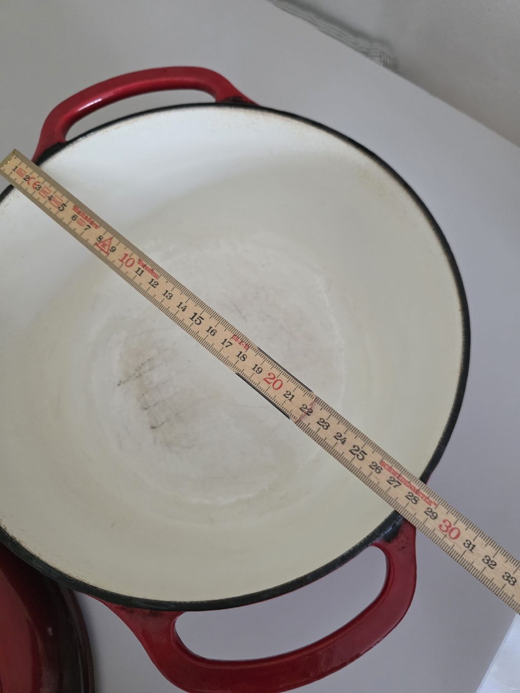 Pyrex Pentole: Roter grosser Pyrex Topf mit Deckel gebraucht – Difettoso da Wigoltingen venduto da Zuckerfee84 8