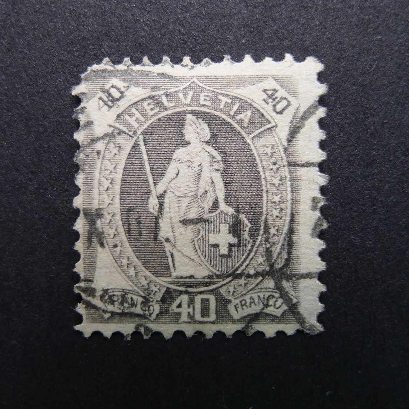 Tutti i francobolli: 1908 Nr. 89A gestempelt SBK: Fr. 300.- – Usato da Dagmersellen venduto da wyss1982