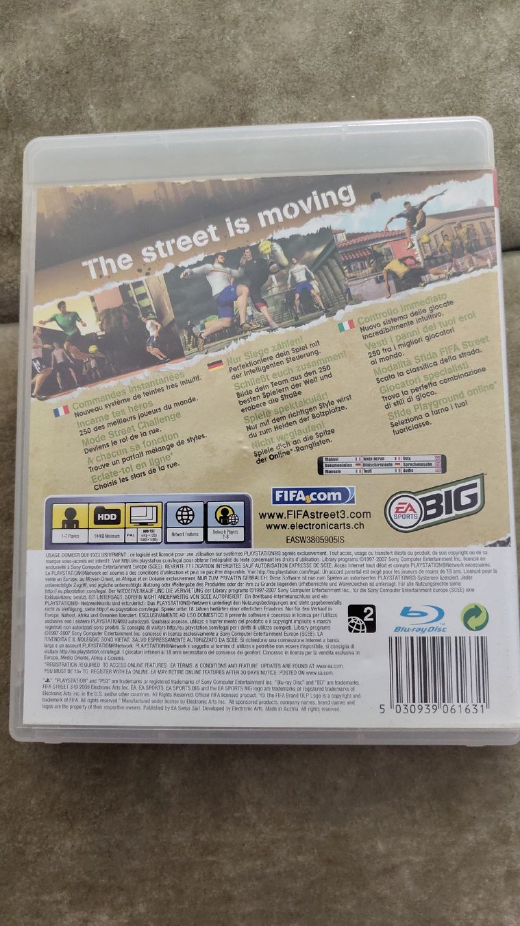 Sony Spiele: FIFA Street 3 PS3 – Gebraucht aus Ballwil von eldave 1