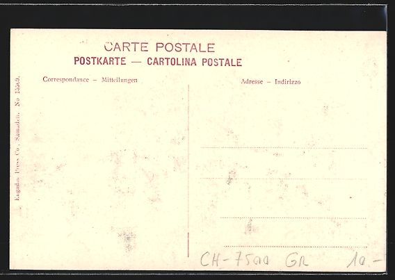 Cartoline postali: St. Moritz, Châlet Restaurant Oberalpin – Usato da Berlin venduto da bartko-reher 1