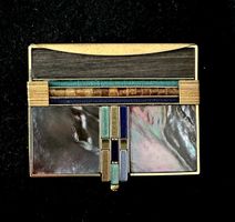 Brosche signiert Langani Art-Deco Stil