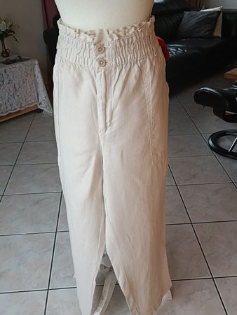 Street One Leinen Damenhose, Gr. 40 Beige, , Top!