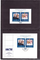 1992 Silberhochzeit - FDC + Block aus ABO