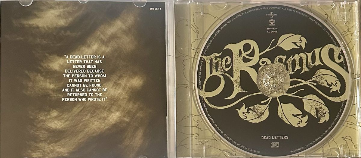 CD: The Rasmus Dead Letters CD guter Zustand – Usato da Malters venduto da Gustov 2