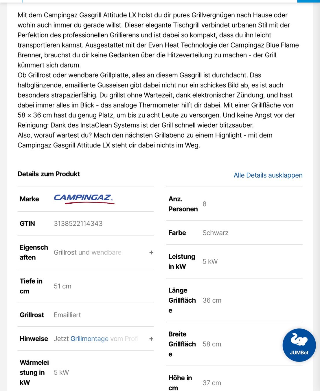 Campingaz Griglie: CAMPINGAZ Attitude 2100LX Grill – Usato da Arisdorf venduto da Checkmaster 4