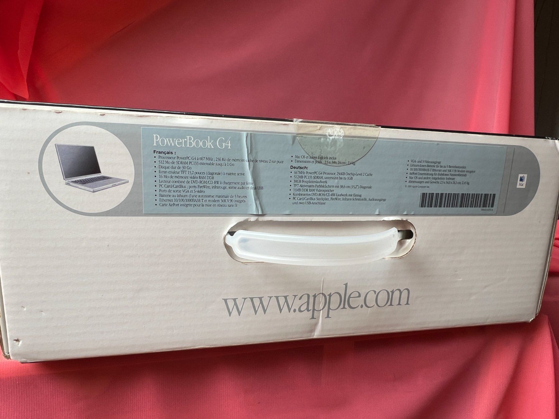 Apple Notebook: Original Apple PowerBook G4 Titanium-Verpackung – Usato da Lütisburg venduto da wiesenpippau 1