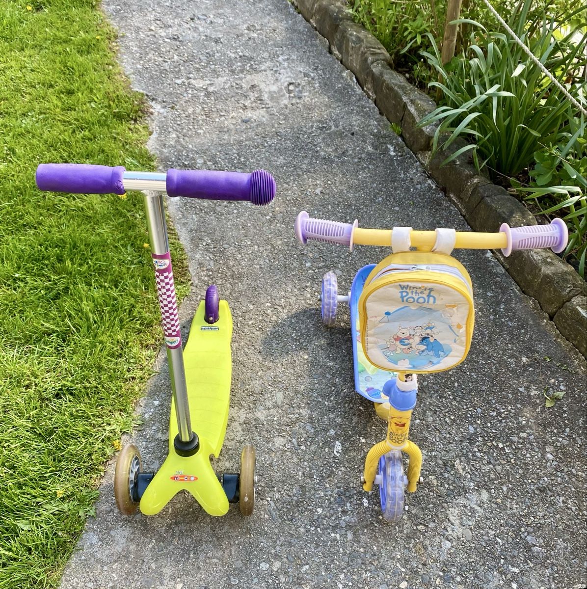 Kickboard: 2x Kinder Roller: Micro Mini & Disney Winnie Pooh – Usato da Hofstetten BE venduto da Caferacer