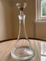 Karaffe Glas mit Stopfen guter Zustand