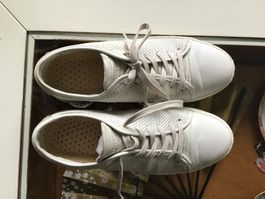 CRIME LONDON weisse Echtleder Sneaker