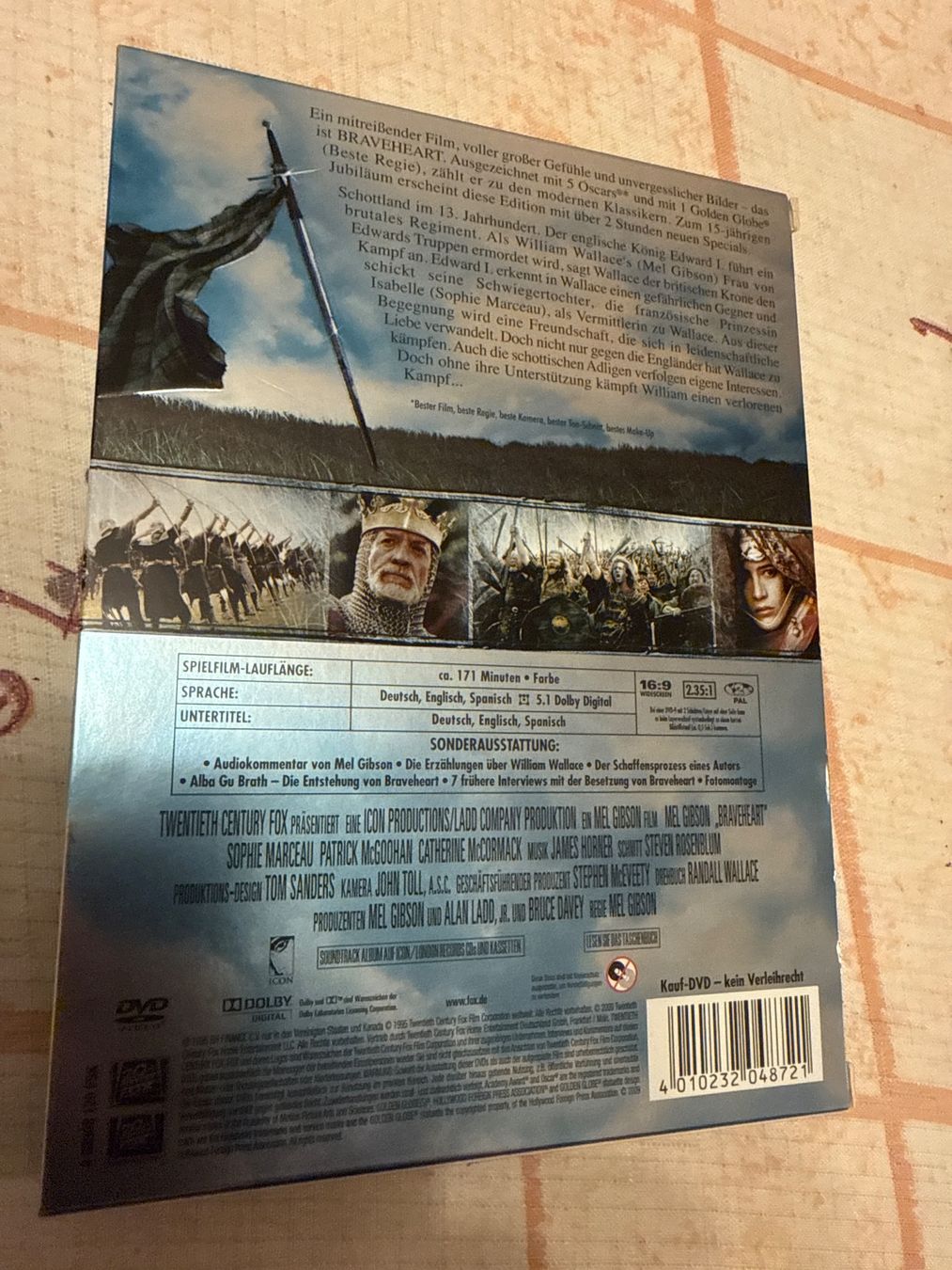 Tutti i DVDs: Braveheart - Jubiläum 2-Disc Limited Edition – Usato da Schaffhausen venduto da D-MAC 1