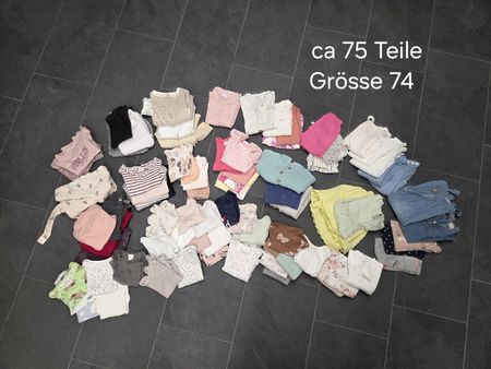 Baby Kleidung Set ca 75 Teile Grösse 74 gemischt