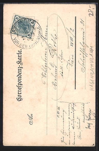 Cartes postales: Handgemalt sign. Andreas Schiebler: St.  – D'occasion à Berlin par bartko-reher 1