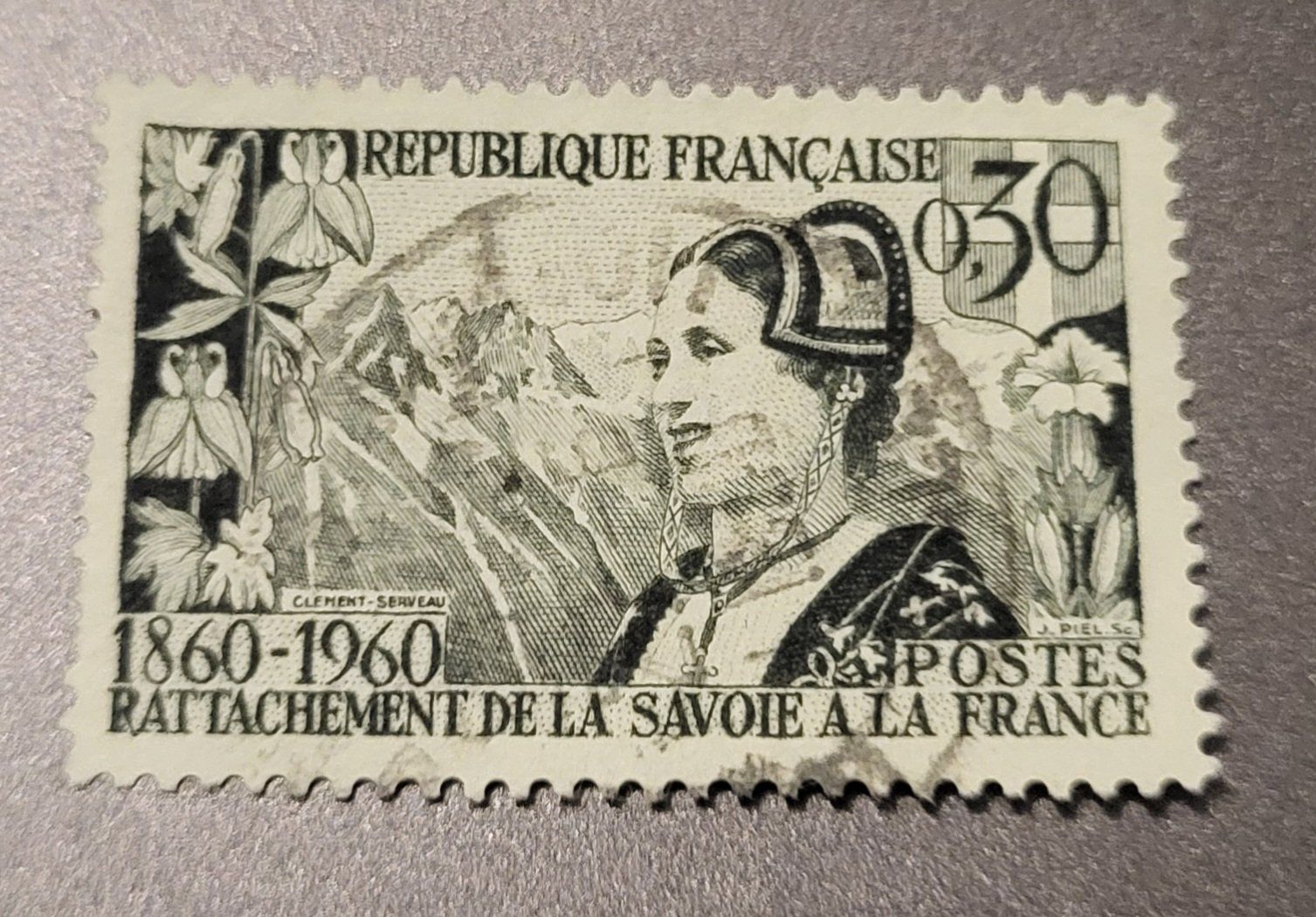 Tutti i francobolli: Frankreich 1960 briefmarke – Usato da St Gallen venduto da Stampsalshobby