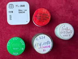 ETA -  Lot 5 Balanciers Complets Divers Calibres - NEUFS