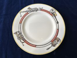 Villeroy&Boch Teller mit Musikinstrumenten, Rolf Knie Signat