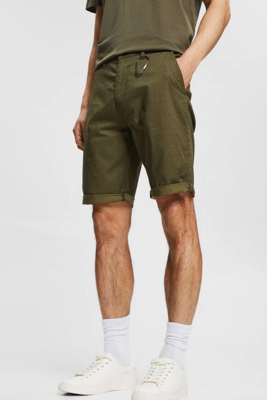 Esprit Pantaloni: Shorts mit Keyring und Print, Bio-Baumwolle 33 – Nuovo e nell'imballaggio originale da Wittenbach venduto da bes_k8vr 5