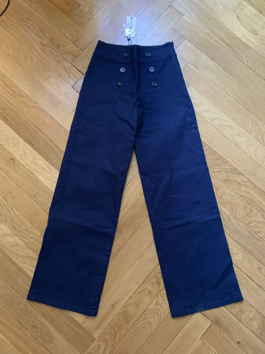 Petit Bateau Pantaloni: Pantalon large bleu marin petit bateau – Nuovo e nell'imballaggio originale da Genève venduto da rez_c6c6