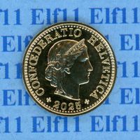 CHF___0.05 2025 stgl aus Münzsatz *nigelnagelneu! 5 Rappen