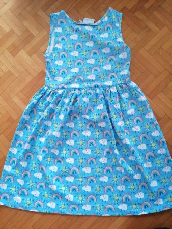 Robe d'été fille 🌈 100% Coton Bio, 146 cm