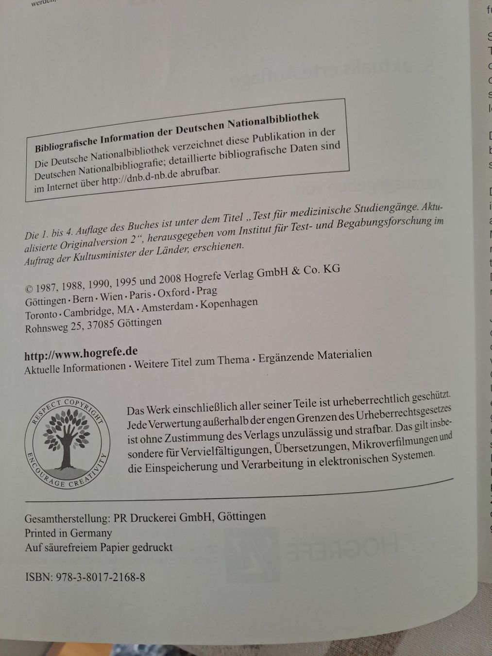 Bücher: Test Medizinstudium – Gebraucht aus Richterswil von summa11 2