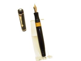 40er Jahre MONTBLANC 334 1/2 Zelluloid Füllhalter 14K M F-BB