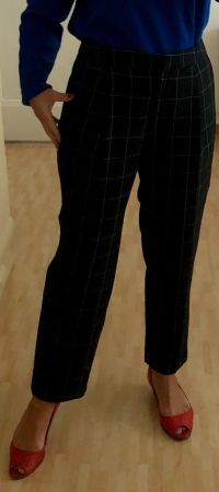 Wie neu: Warehouse Business Pants, elegante Hose, kariert L