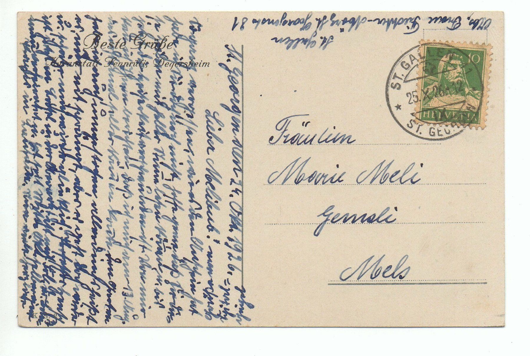 Cartoline postali: DEGERSHEIM Kühe – Usato da Jona venduto da philajona 1