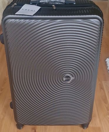 NEW Suitcase Kreal grey hard shell