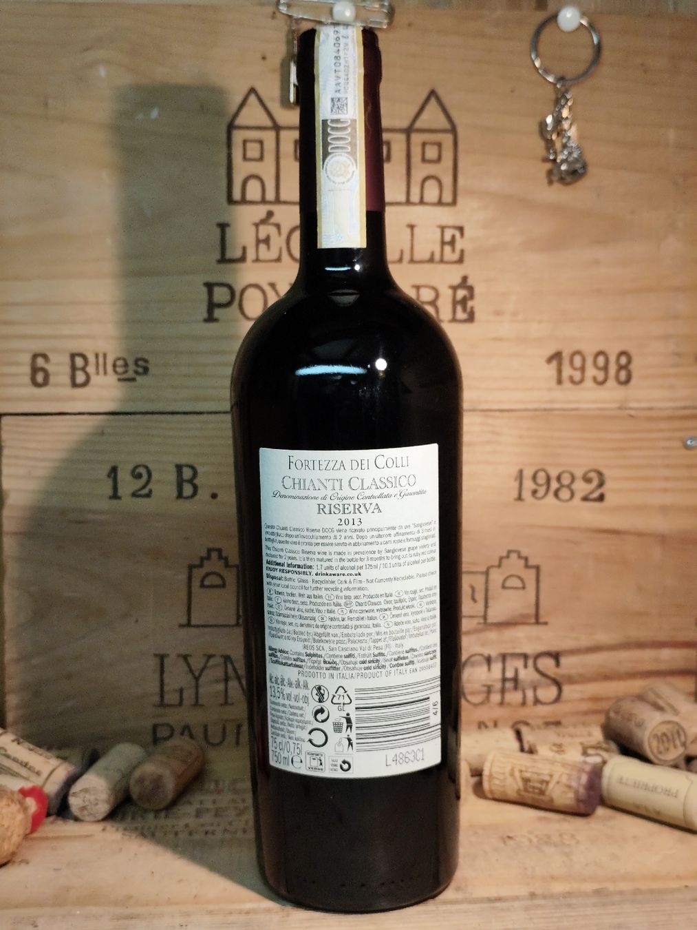 Vino: Chianti Classico Riserva 2013 - Fortezza dei Colli, Top! – Nuovo e nell'imballaggio originale da Büsserach venduto da Vintage-vins 1