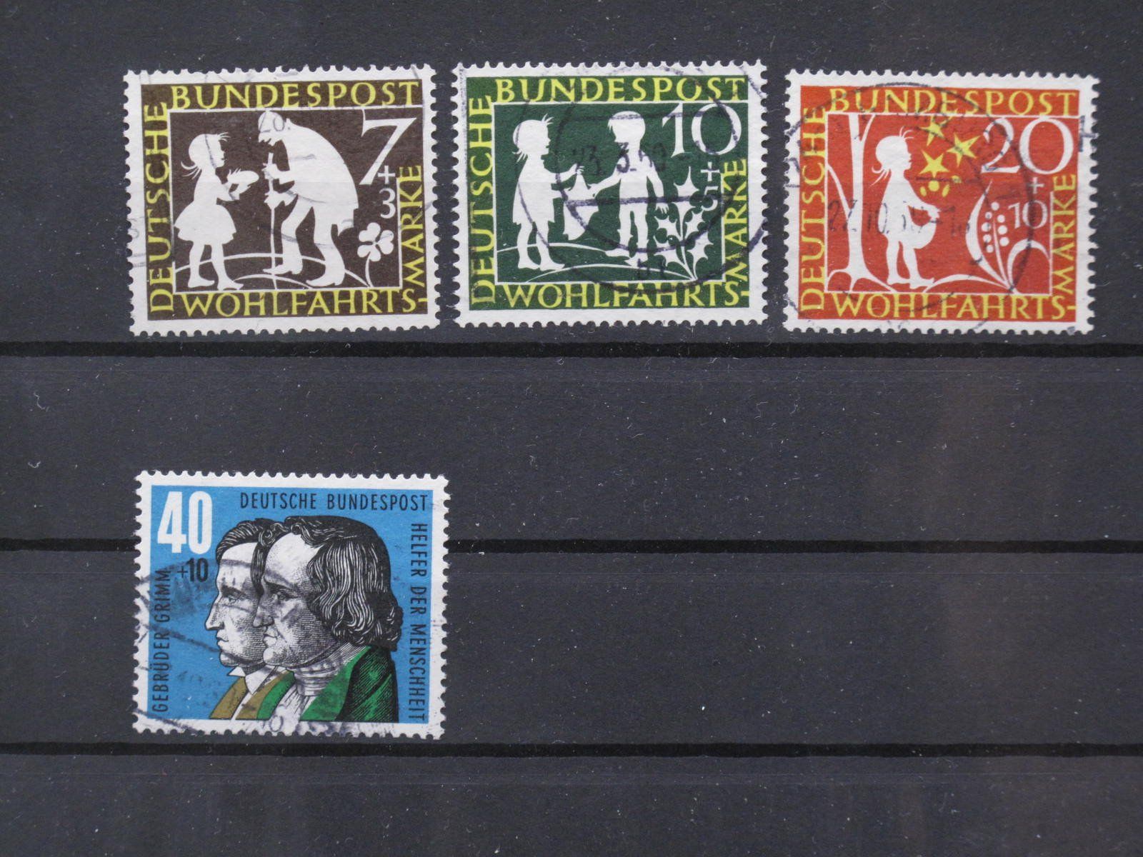Tutti i francobolli: BRD 1959 Brüder Grimm Märchen I gest – Usato da Wil SG venduto da fva01