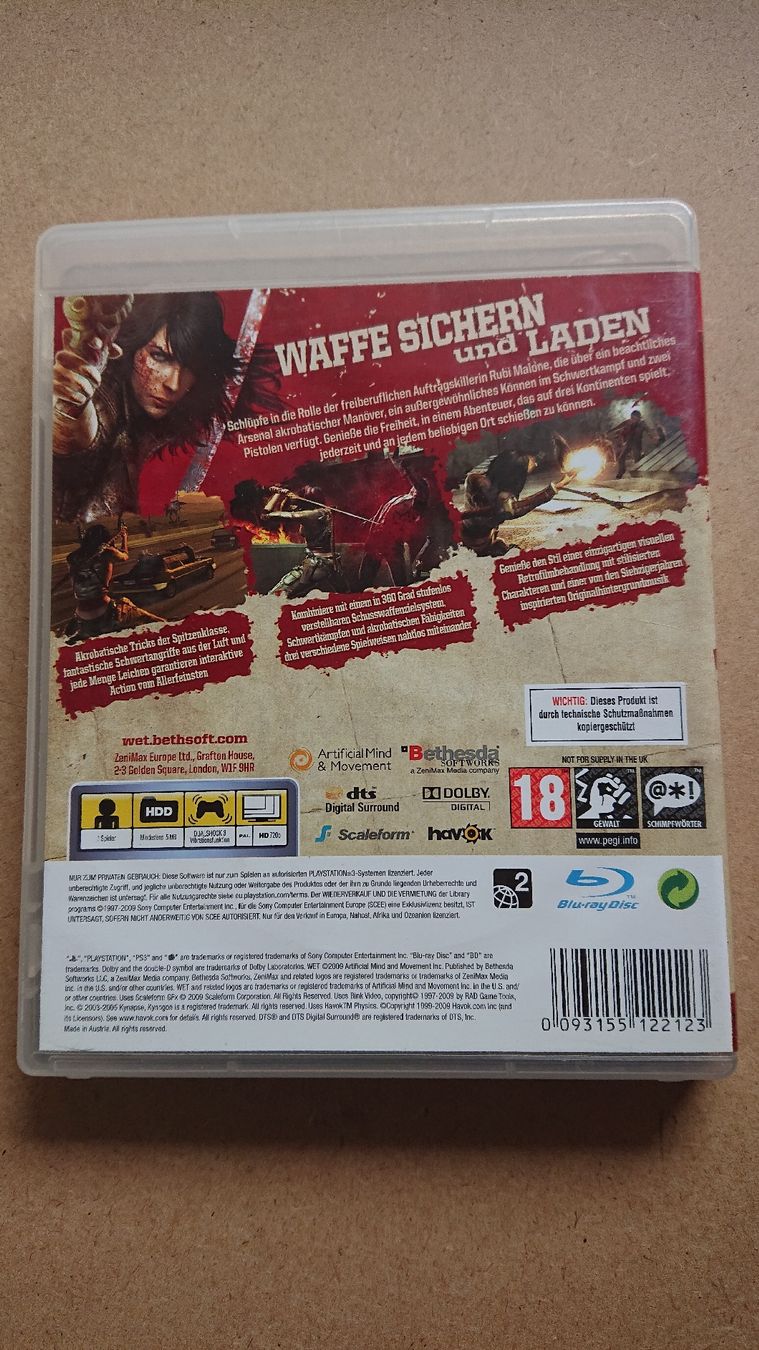 Giochi: WET - ps3 – Usato da Chur venduto da FreakofRarity 1