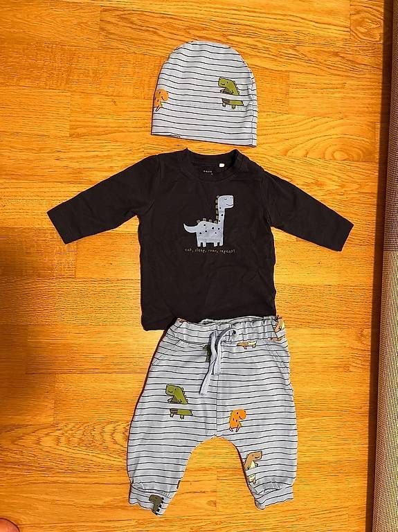 Sonstige Jungenkleidung: Dino-Set mit Mütze – Gebraucht aus Zug von BT6300