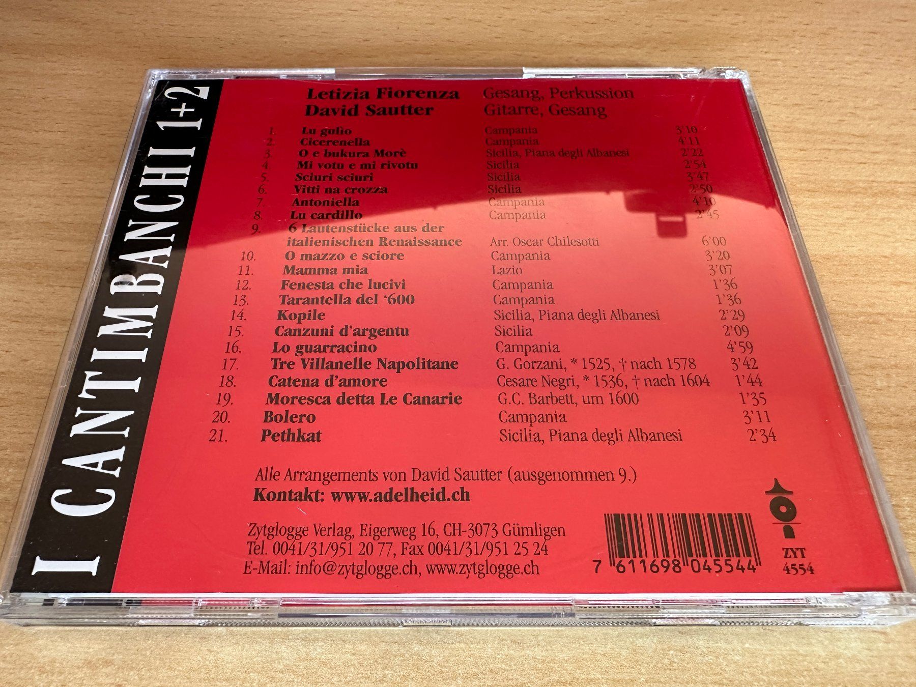 CDs: I Cantimbanchi – 1 + 2 – Gebraucht aus Rikon im Tösstal von Alpenmutz 1