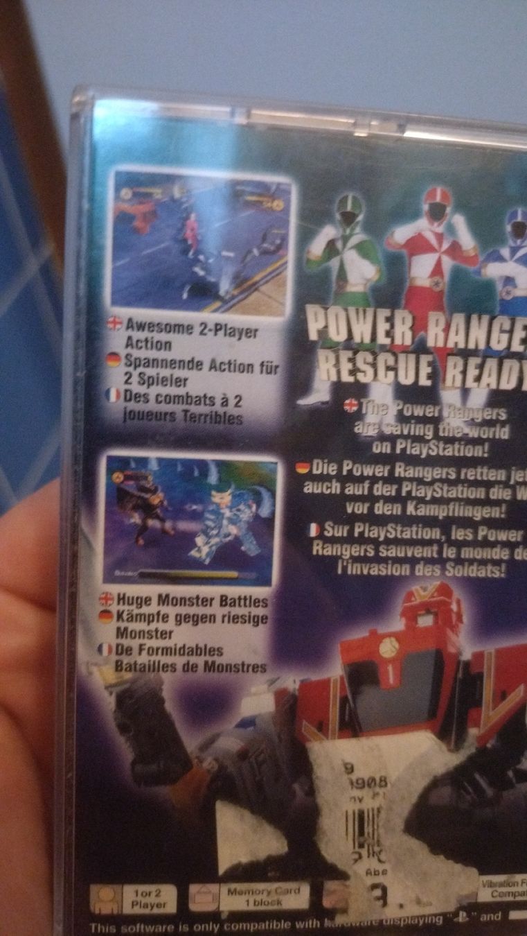 Sony Giochi: Power Rangers lightspeed Rescue PS1 - FR DE ENG – Usato da Farvagny-le-Grand venduto da LaCaverne 2
