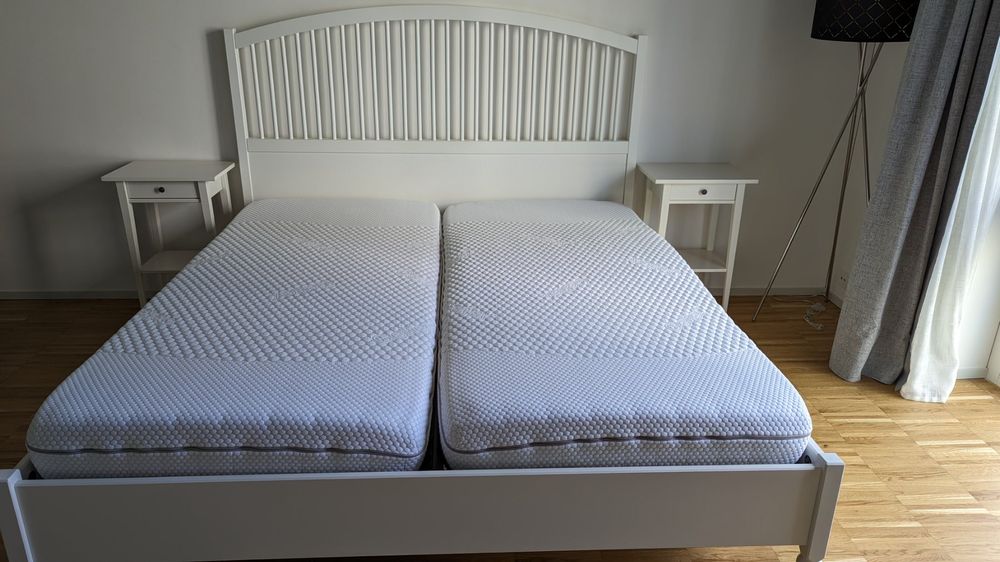 Ikea Bett Hemnes 180x200cm mit Rost, Matratzen Kaufen auf Ricardo