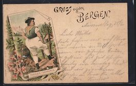 Vorläufer-Lithographie Tiroler Sennerin