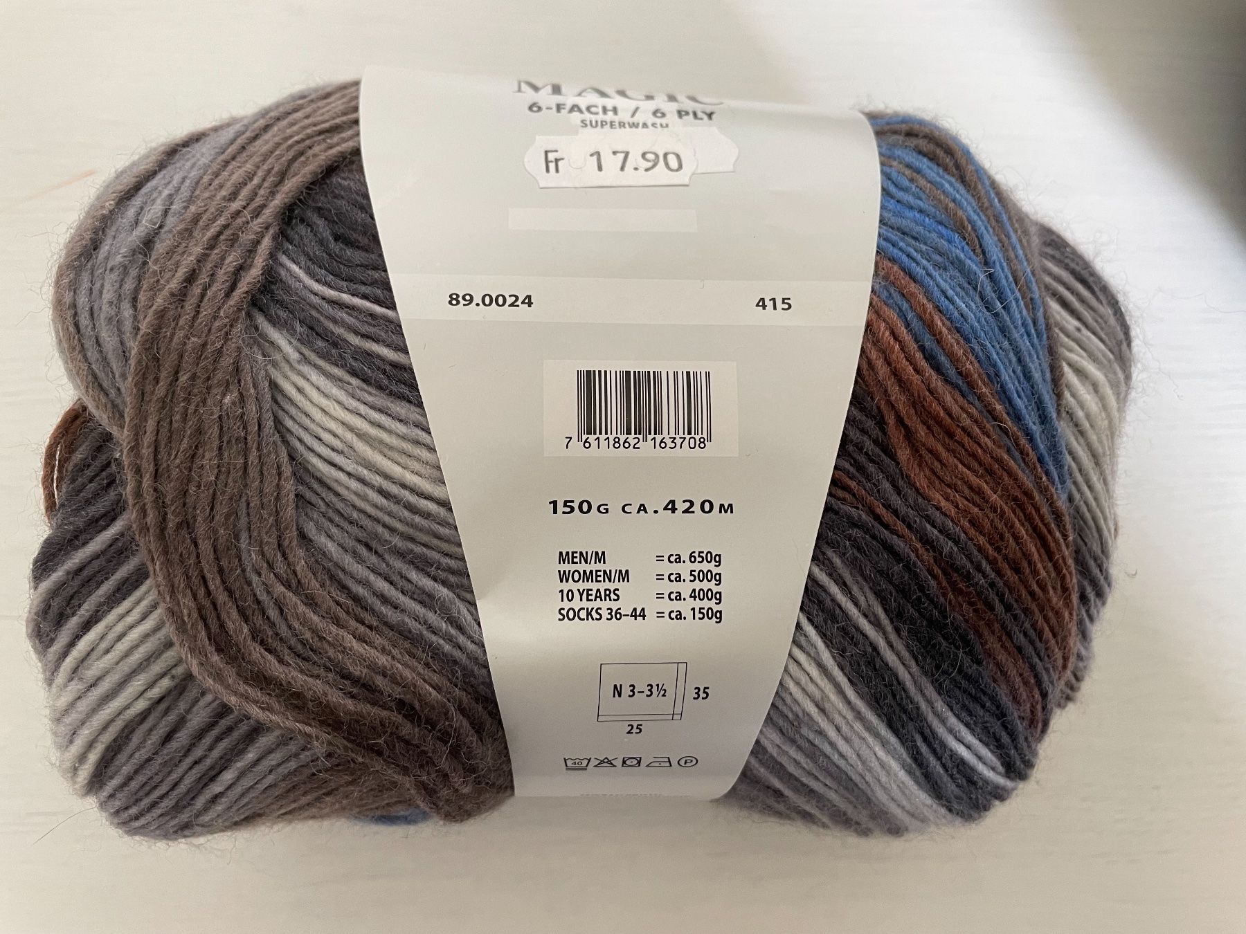 Wolle: 1 Knäuel Jawoll Magic Lang Yarns – Neu und originalverpackt aus Büsserach von bor_s88m 1