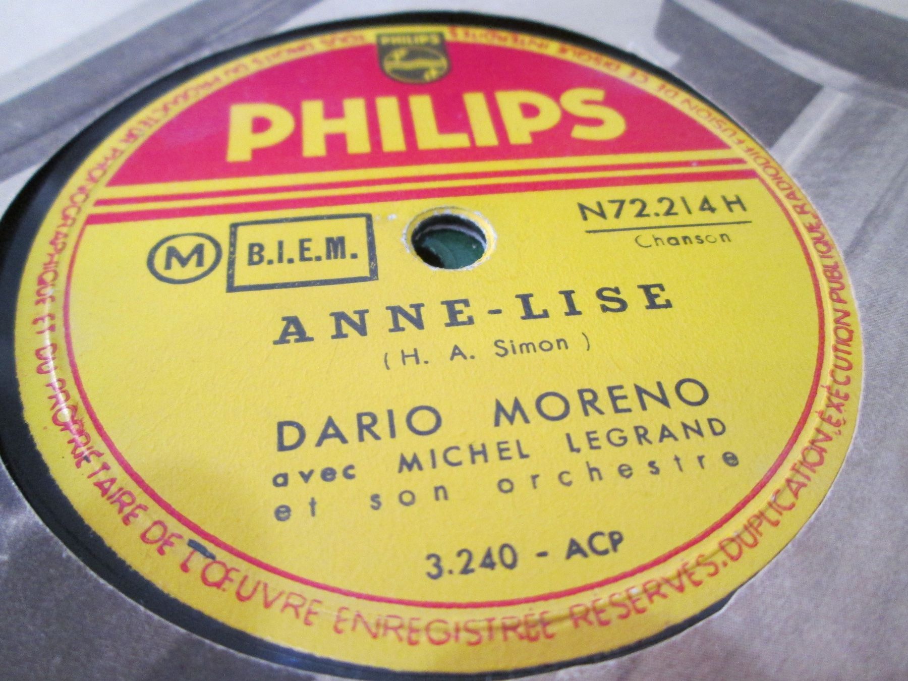 Schallplatten: DISQUES 78 TOURS – Gebraucht aus Lausanne von Leag 5