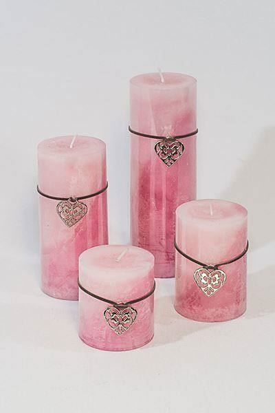 Candele: 4er Kerzen-Set "Pink" – Nuovo e nell'imballaggio originale da Kottwil venduto da Crazyrolf