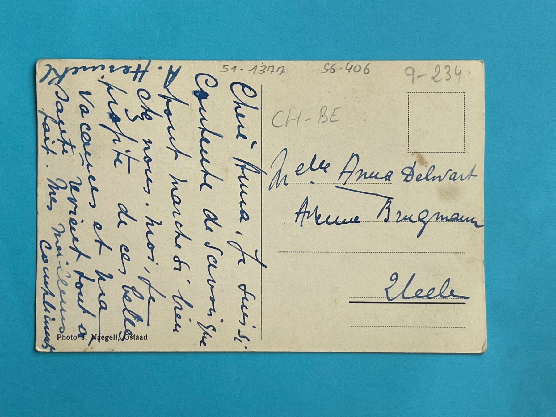 Cartoline postali: Gstaad mit Wildhorn – Usato da Steg VS venduto da _vinci_ 1