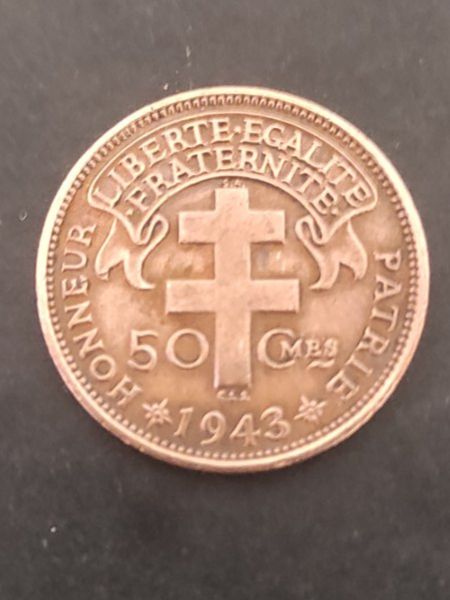 Tutti le monete: 50 cents 1943 Madagascar – Usato da Couvet venduto da lulul