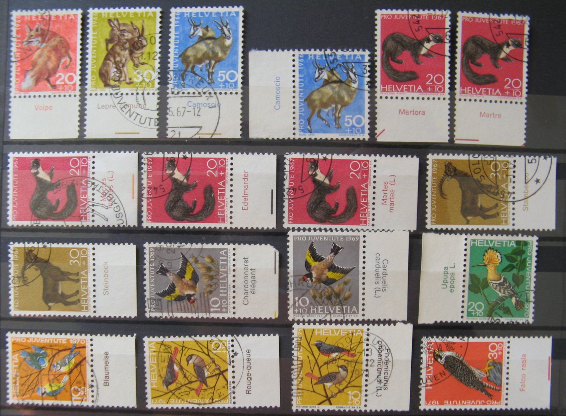 Tutti i francobolli: PJ 1950 - 1976 mit Tabs gestempelt – Usato da Frauenfeld venduto da Interessent1 5